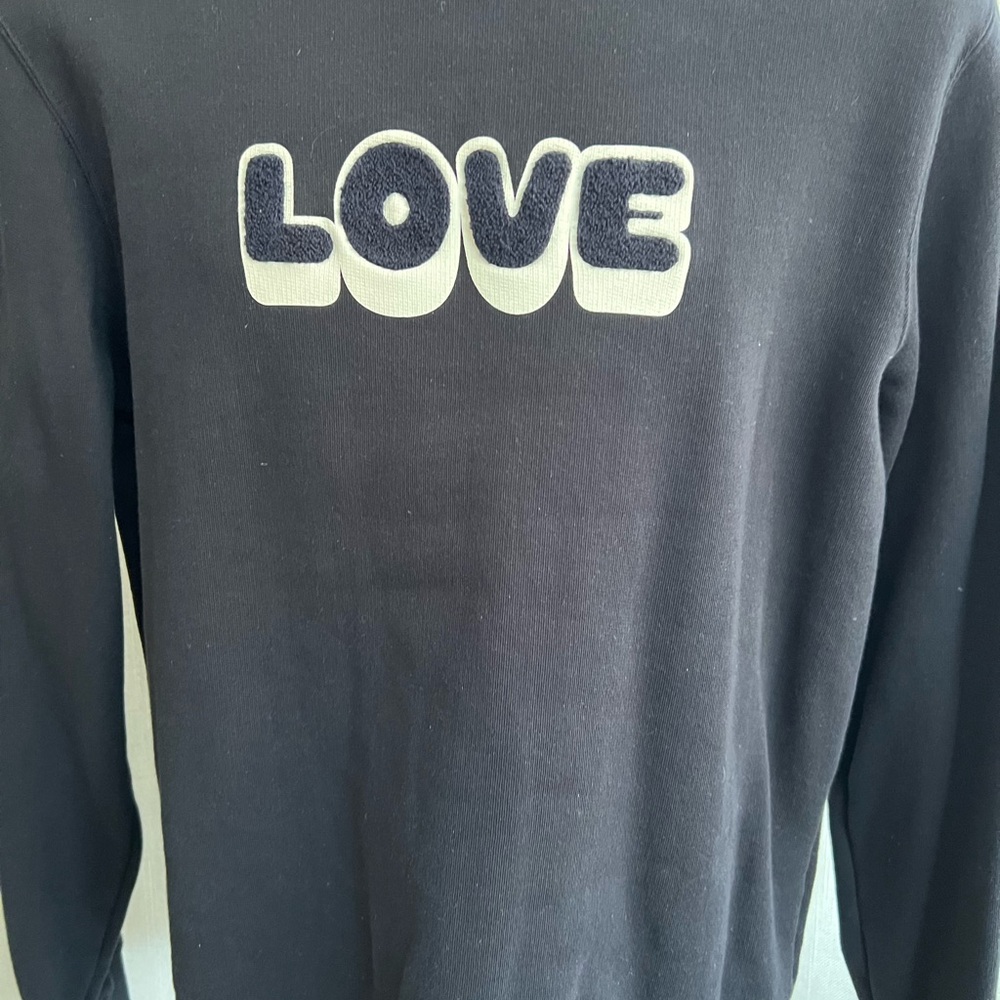 Men's Sandro Paris Black Love Sweatshirt